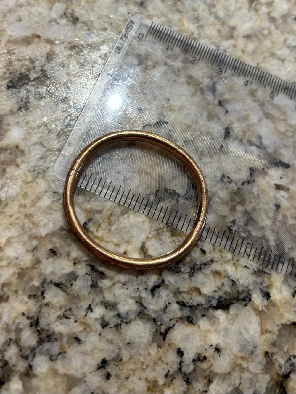 Vintage Marathon Gold-Plate Floral Baby Bangle Bracelet